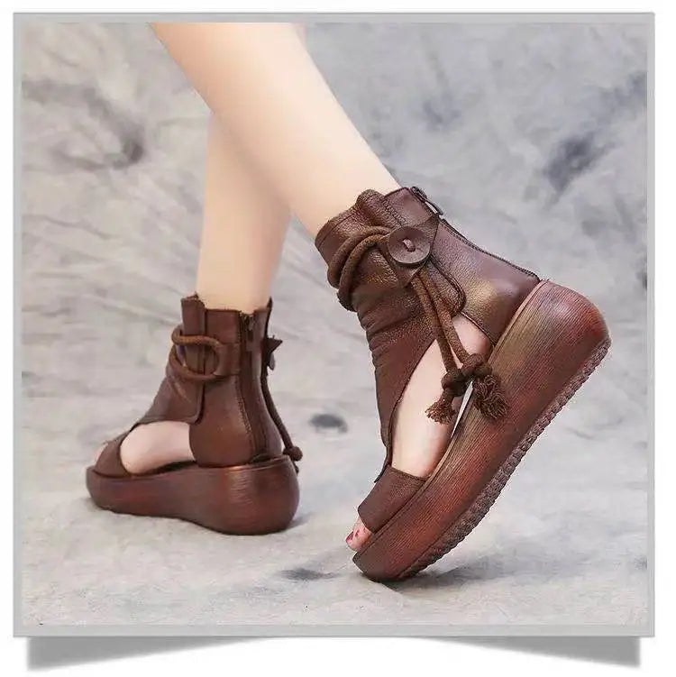 Sandalen - Vintage - Offene Zehe - Lässig - Sommer