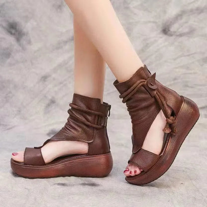 Sandalen - Vintage - Offene Zehe - Lässig - Sommer