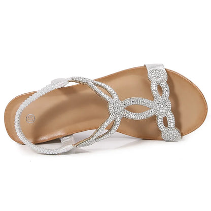 Sandalen - Boho - Offene Zehe - Elastischer Riemen - Sommer