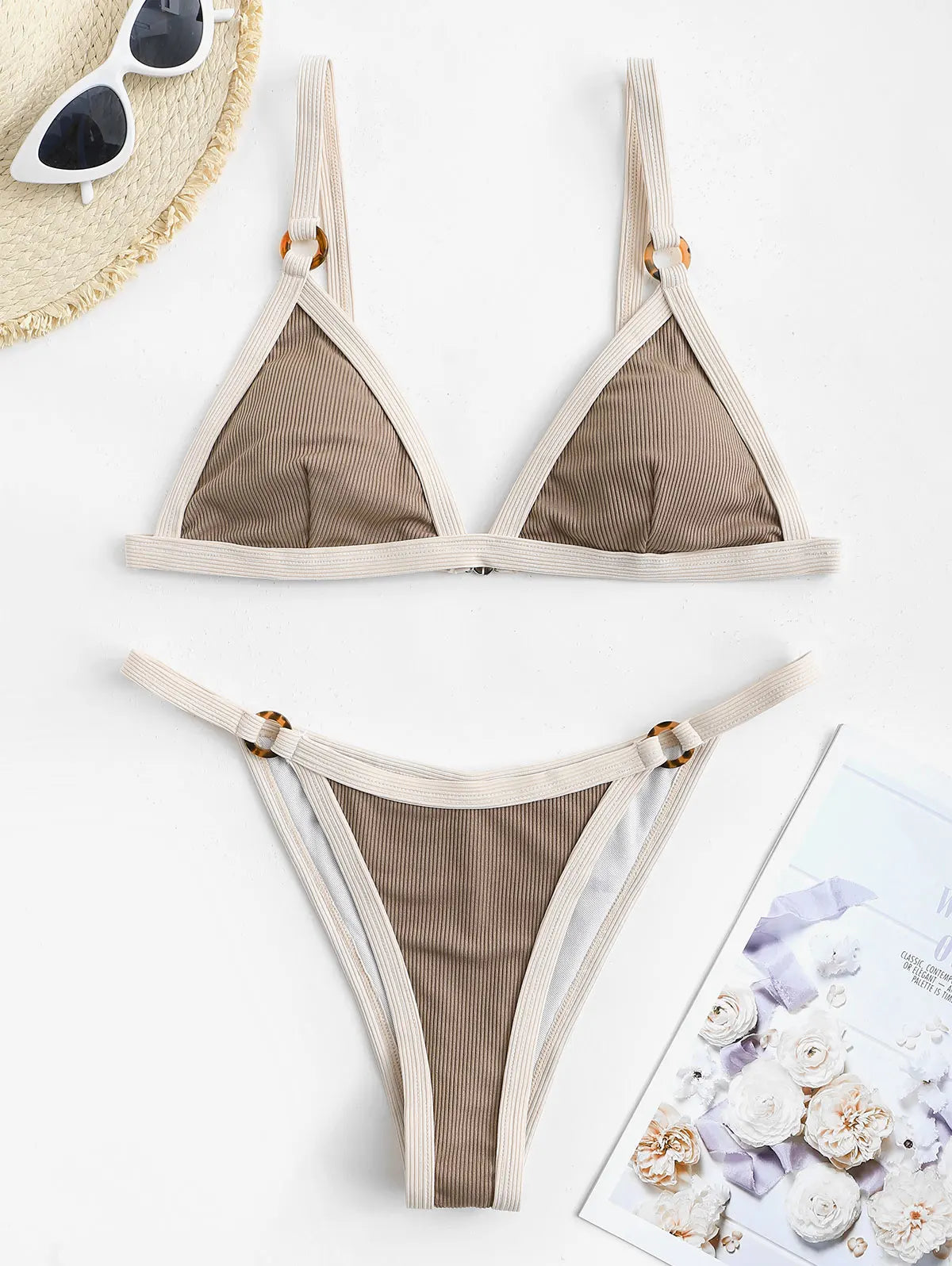 Bikini - Gerippt - Niedrige Taille - Sommer