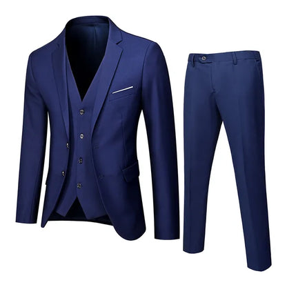 Dreiteiliger Herrenanzug - Anzug - Blazer + Gilet + Hose - Informell - Sommer