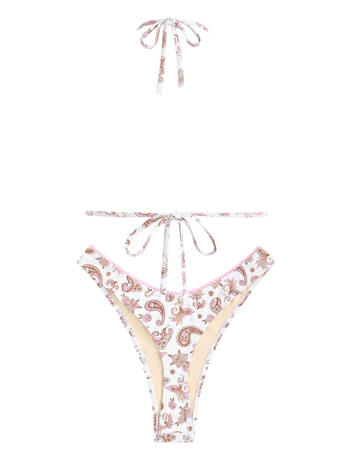 Bikini - Paisley Floral - Triangel-Tanga - Sommer