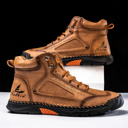 Leder High-Top Schuhe für Herren – Komfort trifft alpinen Stil