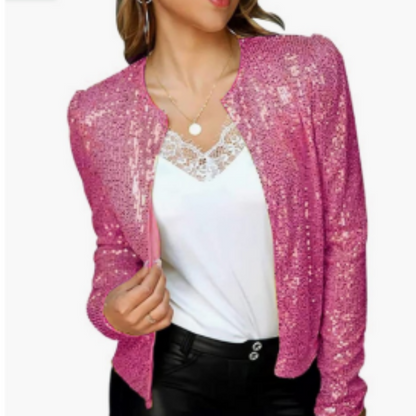 Kurze Partyjacke Für Frauen | Reißverschluss