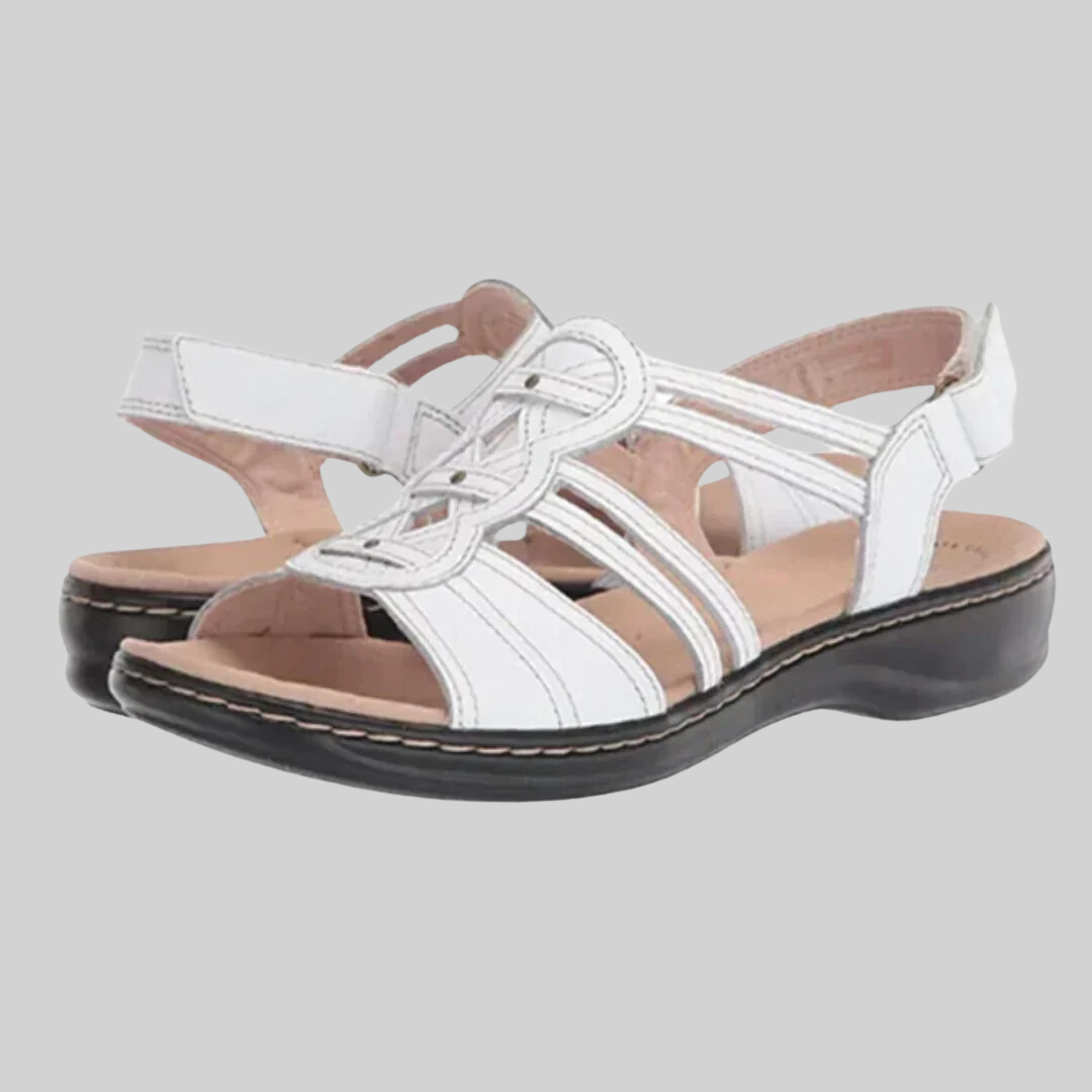 Sommer Flache Sandalen - Leder - Orthopädisch