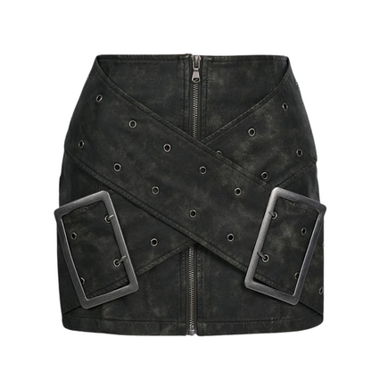 Schnallen Shorts - Schick - Hohe Taille Metall