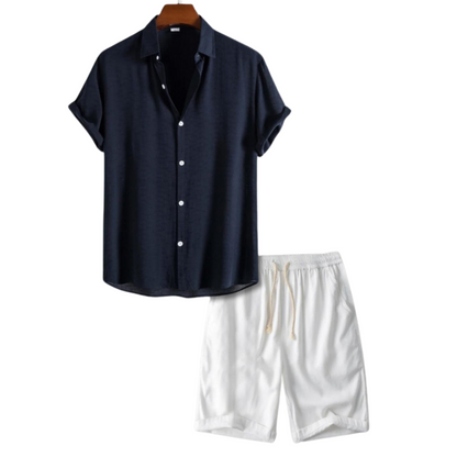 Summer Outfit Set - Lässig - Hemd- und Shorts