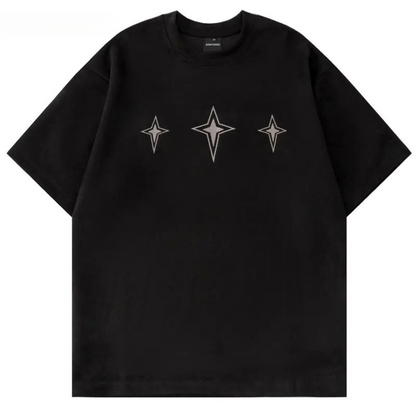 Sommer Star T-Shirt - Weinlese - Suede Embroidered