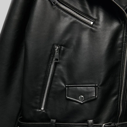 Jacket - Chic - Schwarzes Leather