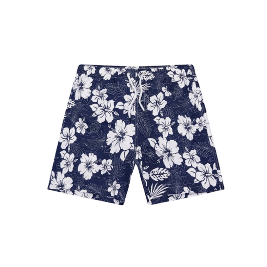 Sommer Hawaii-Shorts – Lässig – Bedruckt, Blumenlos