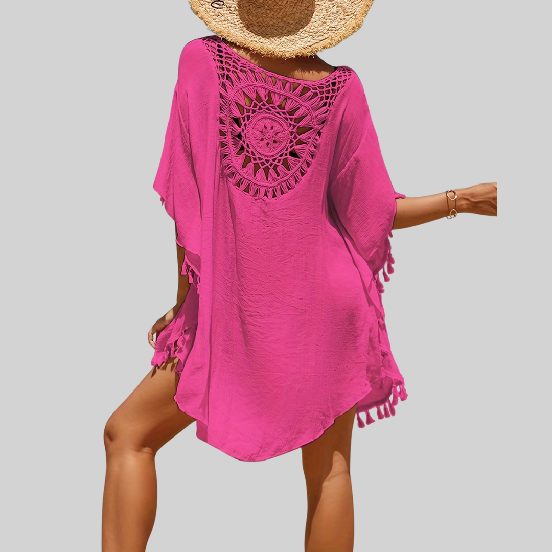 Sommer Überwurfkleid – Boho – Lockerer Strandkaftan