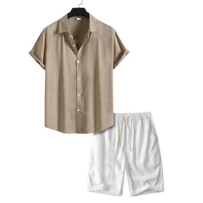 Summer Outfit Set - Lässig - Hemd- und Shorts