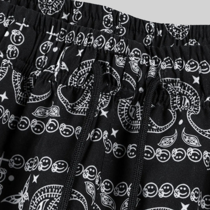 Sommer Strandshorts – Lässig – Paisley Druck