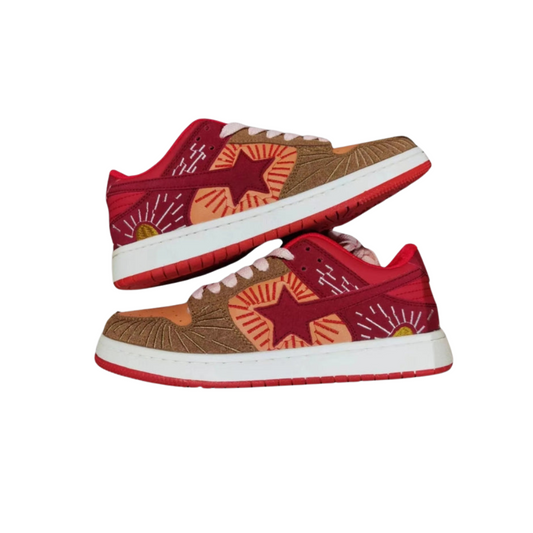 Sneakers - Lässig - Sonnenblume Wild Star Retro