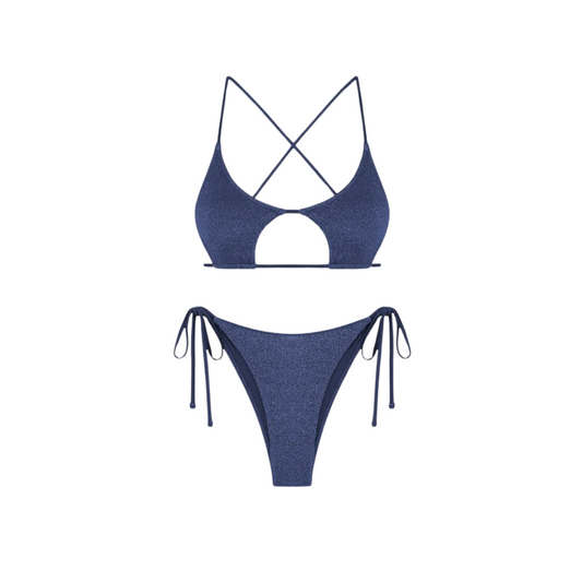 Sommer Push-Up-Bikini – Lässig – Polyester