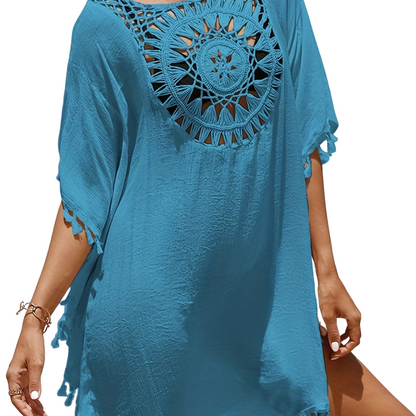 Sommer Überwurfkleid – Boho – Lockerer Strandkaftan