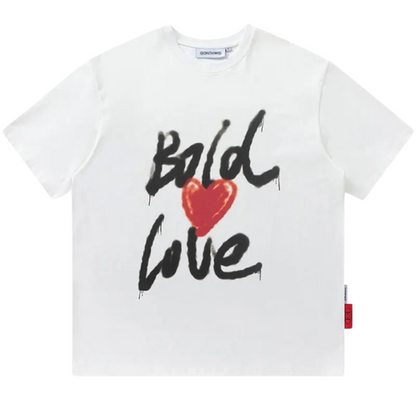 Sommer T-Shirt - Weinlese - Bold Love