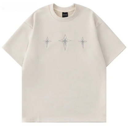 Sommer Star T-Shirt - Weinlese - Suede Embroidered