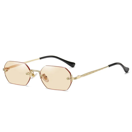 Altes Geld Sommer Sonnenbrille - Modern - Rechteckig