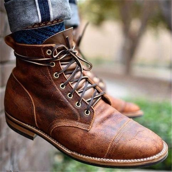 Robuste Herren Lederstiefel – Zeitloses Design & Ganztägiger Komfort