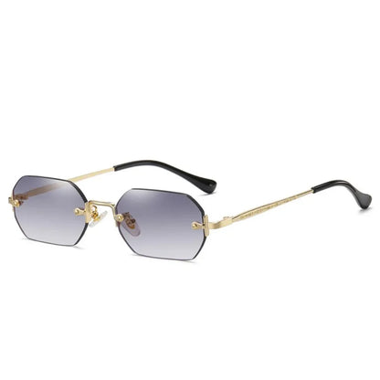 Altes Geld Sommer Sonnenbrille - Modern - Rechteckig