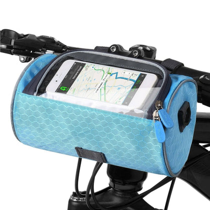 Wasserdichte Fahrradtasche mit Handyhalter – Lenker-Tasche mit Touchscreen-Fenster – Verstellbar & Universell