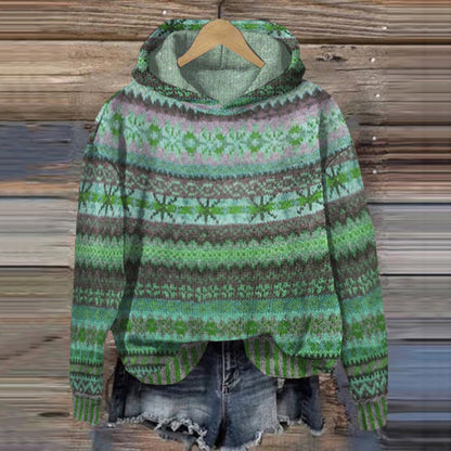 Damen Norweger-Kapuzenpulli für Frauen | Winter