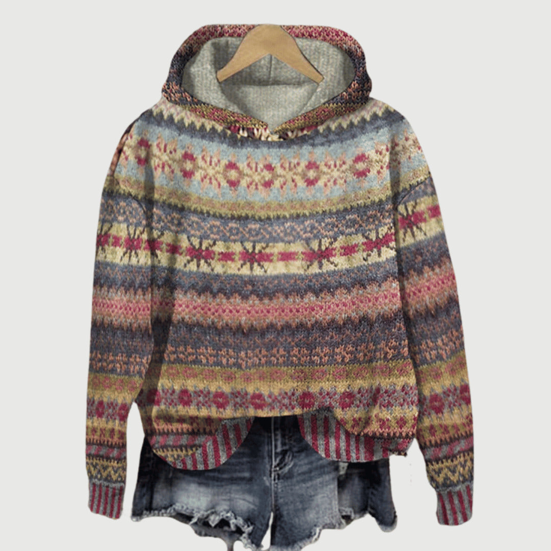 Damen Norweger-Kapuzenpulli für Frauen | Winter
