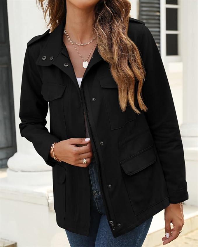 Modern Schicke Jacke Für Frauen | Reißverschluss
