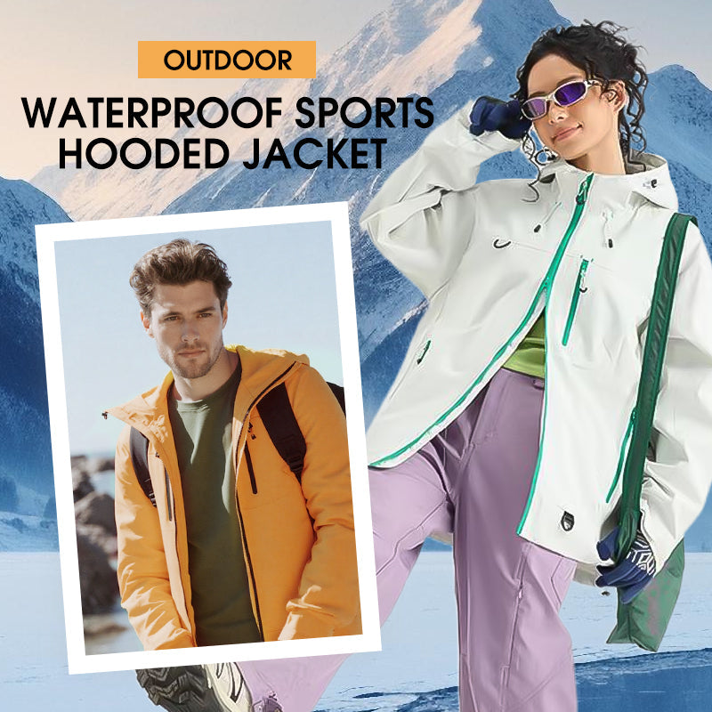 Wasserdichte Outdoor-Jacke für Frauen und Herren – windabweisend, atmungsaktiv, mit Kapuze