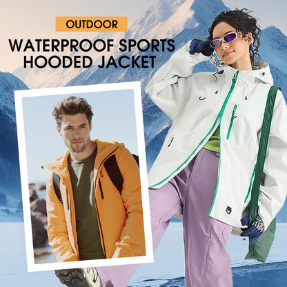 Wasserdichte Outdoor-Jacke für Frauen und Herren – windabweisend, atmungsaktiv, mit Kapuze