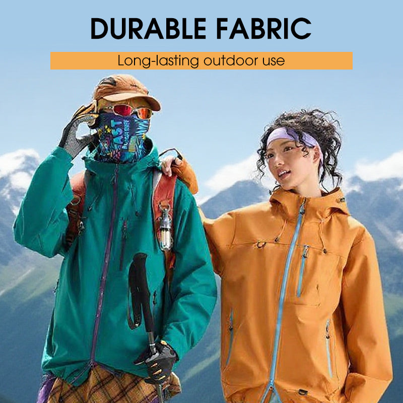 Wasserdichte Outdoor-Jacke für Frauen und Herren – windabweisend, atmungsaktiv, mit Kapuze