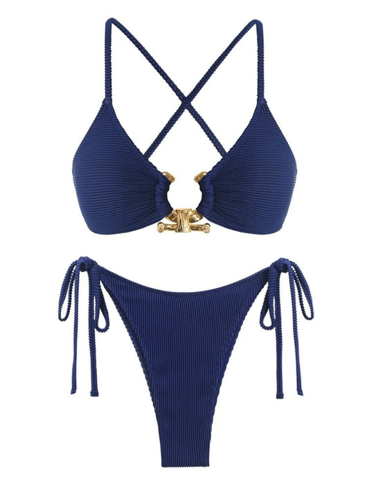 Sommer Bikini - Chic - Blue Sparkle Push Up